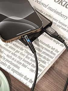 HOCO X60 Черный кабель магнитный USB 2A (TYPE-C) 1м