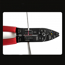 Стриппер клещи 3 в 1 для снятия изоляции и обжима клемм Патриот PT-INK08