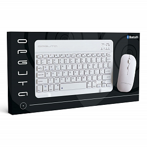 Клавиатура и мышь беспроводные Bluetooth комплект Орбита OT-PCM67 Белый