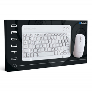 Клавиатура и мышь беспроводные Bluetooth комплект Орбита OT-PCM67 Белый