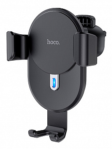 HOCO CW25 Черный Держатель для смартфонов + беспроводное ЗУ 10W (в воздуховод)