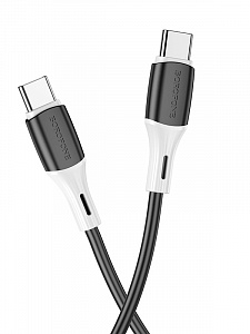 BOROFONE BX79 Черный кабель PD60W (TYPE-C-TYPE-C) 1м