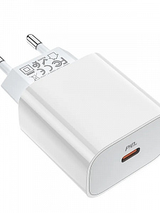 HOCO C76A Plus Белый ЗУ с TYPE-C + кабель IOS Lighting (PD20W, 3000mA)