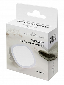 Огонек OG-HBE01 Зеркало с подсветкой (аккум)