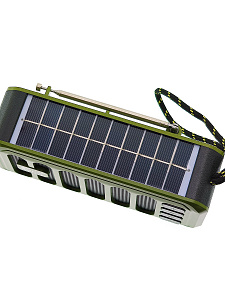 Fepe FP-502-S радиоприёмник аккумуляторный (USB,TF,Bluetooth, солнч. панель)