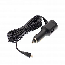 Зарядное устройство для видеорегистратора и навигатора microUSB + USB TDS TS-CAU63