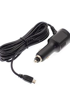 Зарядное устройство для видеорегистратора и навигатора microUSB + USB TDS TS-CAU63