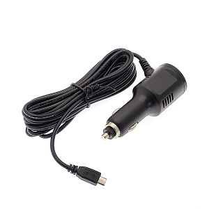 Зарядное устройство для видеорегистратора и навигатора microUSB + USB TDS TS-CAU63