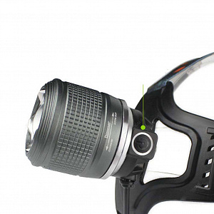 Патриот PT-FLG06 фонарь налобный (1L, 2*18650, ZOOM, Т6)