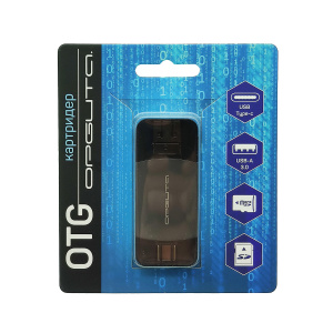 Орбита OT-PCR25 картридер OTG (TF, SD, microUSB, Type-C)