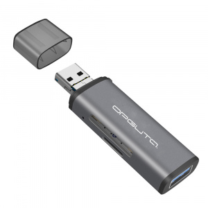 Орбита OT-PCR15 Серый картридер OTG (TF, SD, Lightning)