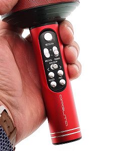 Орбита OT-ERM10 Красный RGB микрофон (Bluetooth, динамики, USB)