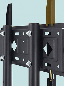 Стойка для телевизора напольная на колесиках до 55 дюймов Орбита OT-HOD21