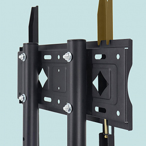 Стойка для телевизора напольная на колесиках до 55 дюймов Орбита OT-HOD21