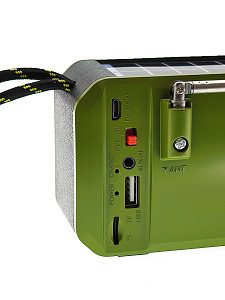 Fepe FP-502-S радиоприёмник аккумуляторный (USB,TF,Bluetooth, солнч. панель)