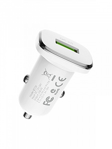 BOROFONE BZ12A Белый ЗУ авто USB (QC3.0, 3000mA)