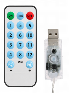 Огонек OG-LDG09 гирлянда-штора LED Белая теплая (3х3м,300 ламп,USB)