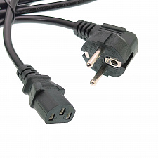 Кабель питания сетевой C13 для компьютера 1.5м Орбита OT-ELS06 Черный