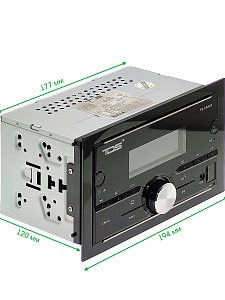 Магнитола для авто 2 DIN с пультом с Bluetooth, AUX, USB универсальная TDS TS-CAM22