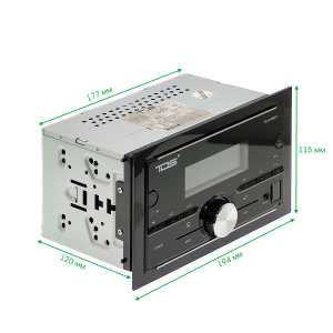 Магнитола для авто 2 DIN с пультом с Bluetooth, AUX, USB универсальная TDS TS-CAM22