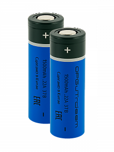 Аккумулятор 18650 высокотоковый, 1500мАч, 2шт Орбита