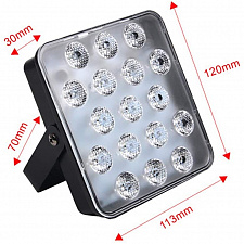 Светодиодный прожектор LED для вечеринок. Светомузыка Огонёк OG-LDS15