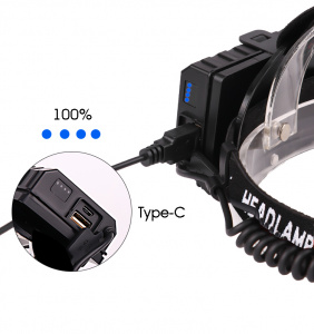 Патриот PT-FLG49 фонарь налобный (1L, 3*18650, ZOOM)