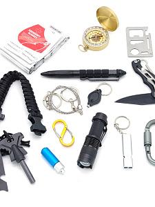 Набор для выживания туристический 14 в 1 Патриот PT-TRS04