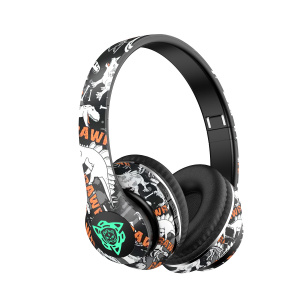 Наушники беспроводные Bluetooth с микрофоном и радио Орбита OT-ERB48 Черные