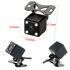 Камера заднего вида автомобильная с подсветкой 500ТВЛ TDS TS-CAV20