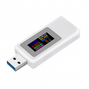 KEWEISI KWS-MX19 Белый USB тестер QC3.0 (4-30В, 5.5А)