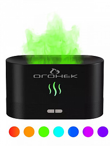 Огонек OG-HOM06 Черный увлажнитель воздуха (180мл,USB,RGB)