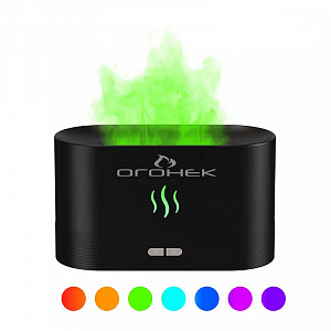 Огонек OG-HOM06 Черный увлажнитель воздуха (180мл,USB,RGB)