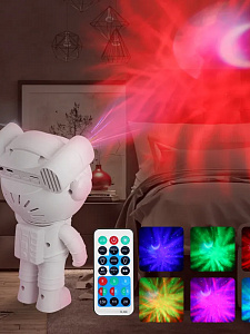 Огонек OG-LDS29 Световая установка+акустика звездное небо космонавт (лазер+LED, Bluetooth,TF)