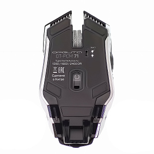 Орбита OT-PCM71 Черная игровая мышь беспроводная (USB, 2.4ГГц, аккум, 10м) 