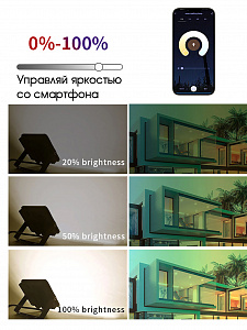 Прожектор светодиодный уличный 30Вт, ландшафтный RGB светильник с приложением Огонёк OG-LDP24