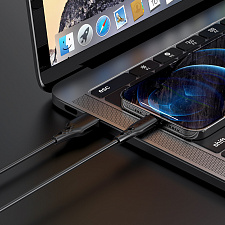 BOROFONE BX48 Черный кабель USB 2.4A (iOS Lighting) 1м