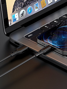 BOROFONE BX48 Черный кабель USB 2.4A (iOS Lighting) 1м