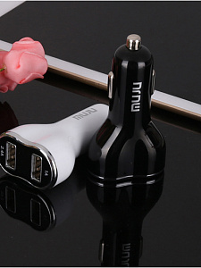 MUJU MJ-C10 ЗУ авто USB + кабель Micro USB (5B,2400mA)