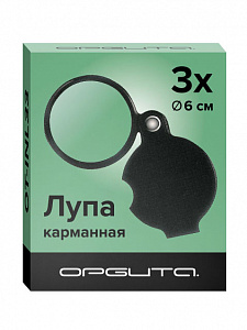 Лупа складная карманная с чехлом 60 мм Орбита OT-INL33