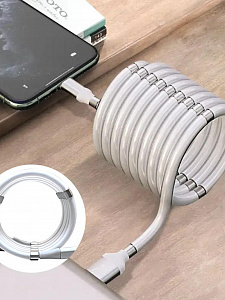 Орбита OT-SMI27 Белый кабель USB 2.4A (iOS Lightning) 1м