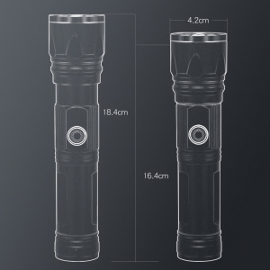 Патриот PT-FLR38R Красный фонарь ручной (1L, 18650.,ZOOM)