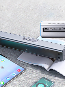 HOCO BS49 Черная активная колонка (Bluetooth,FM,10W)