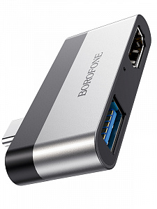 BOROFONE DH2 переходник (гнездо HDMI/USB - штекер Type-C)