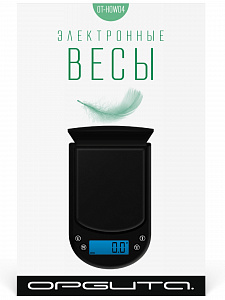 Весы электронные высокоточные мини до 100 г точностью 0.01 г Орбита OT-HOW04
