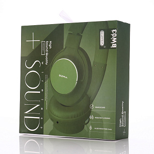 EZRA BW03 Зеленые наушники - гарнитура (bluetooth)