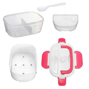 Ланч-бокс для еды с подогревом 220В Огонёк OG-HOG01 Красный