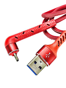 Орбита OT-SMM51 Красный кабель USB 2.4A (microUSB) 1м