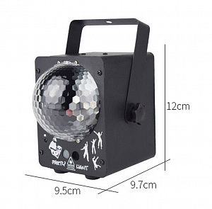 Световая установка Диско шар с лазерами Огонёк OG-LDS20