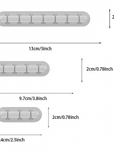 Орбита OT-OK02 Серый органайзер для кабелей (3шт)